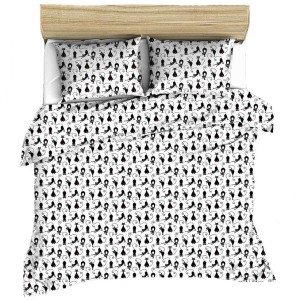 Pościel bawełniana 200x220 Czarne Koty