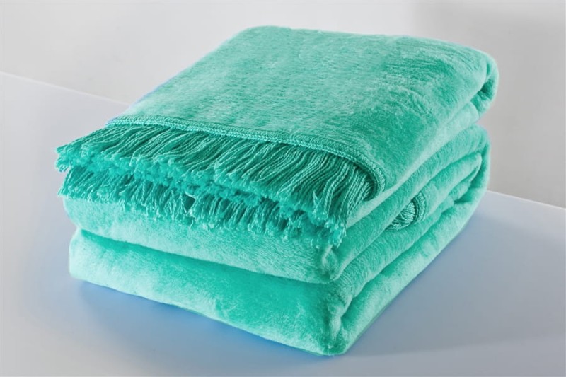 Koc Miętowy Moca Design 150x200 cm – Miękki i Stylowy