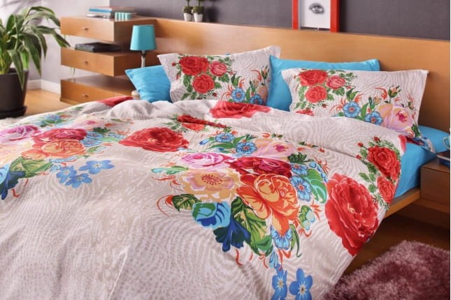 Pościel satynowa Sarev Petrus V2 200x220 komplet 6-częściowy