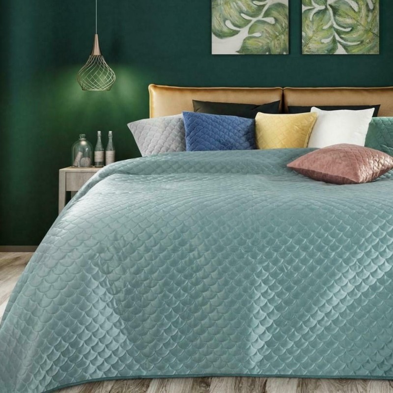 Narzuta Alizee na fotel 70x160 miętowa