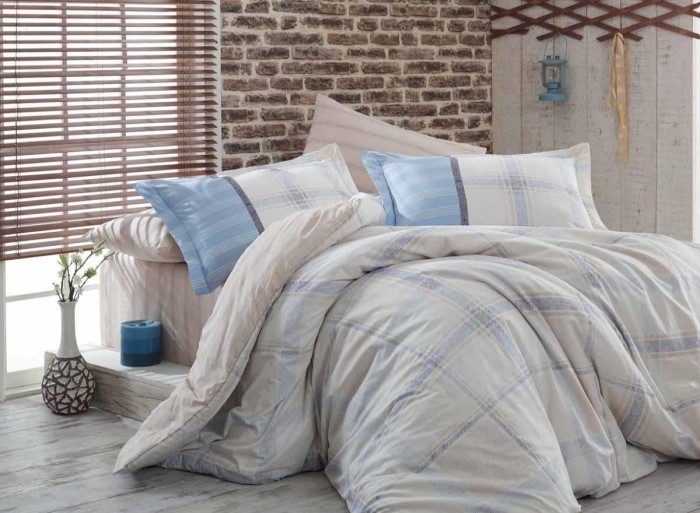 Pościel Bawełniana 200x220 Carmela Blue Hobby