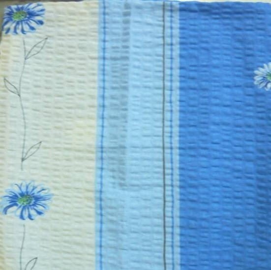 Pościel z kory 160x200 Margerytka K020 niebieska na guziki_1