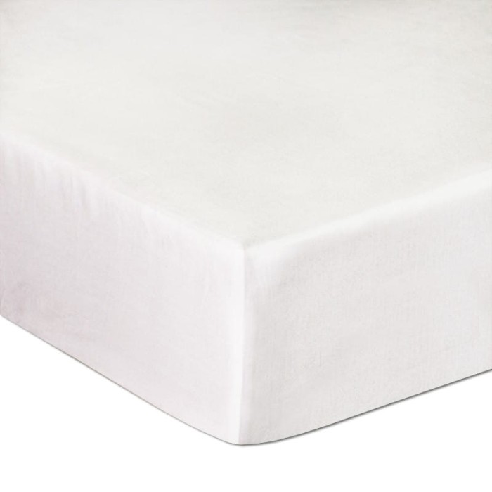 Prześcieradło satynowe bez gumki Białe 160x210.