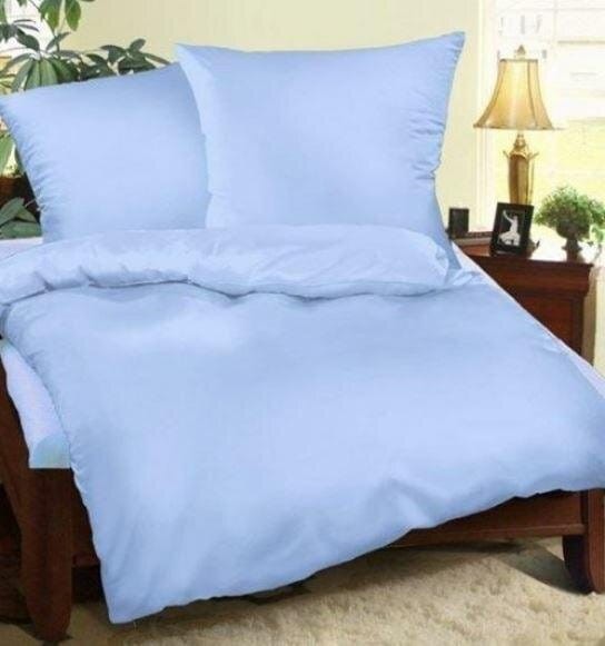 Pościel z kory 160x200 niebieska na guziki