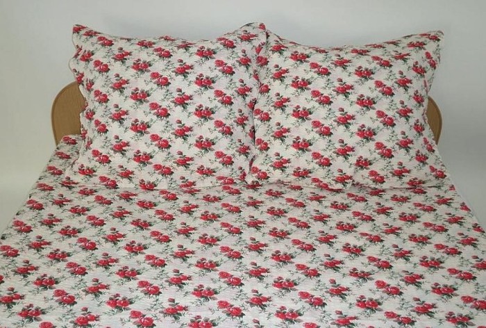 Pościel z kory 200x220 wzór 172/1 Różyczki