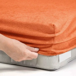 Prześcieradło frotte z gumką 180x200 tude terra F25-180