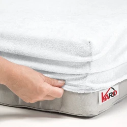 Prześcieradło frotte z gumką 60x120 białe F11-60