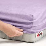 Prześcieradło frotte z gumką 200x220 wrzosowe F29-200