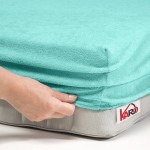 Prześcieradło frotte z gumką 120x200 miętowe F44-120