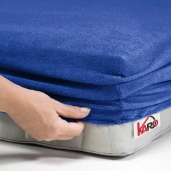 Prześcieradło frotte z gumką 200x220 szafirowe F09-200