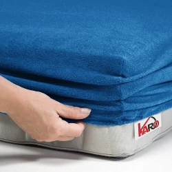 Prześcieradło frotte z gumką 160x200 chabrowe F27-160