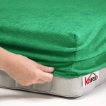 Prześcieradło frotte z gumką 200x220 zielone F41-200