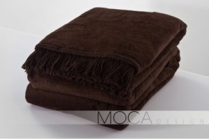 Koc Moca Design 150x200 cm – Czekoladowy, Elegancki i Ciepły
