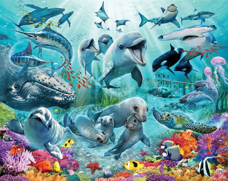 Tapeta dla dzieci 3D Walltastic Under The Sea