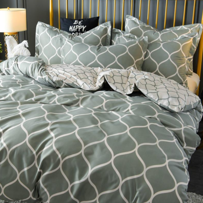 POŚCIEL DWUSTRONNA MAROKAŃSKA KOŃCZYNA 160X200 4 CZĘŚCI PRZEŚCIERADŁO 1