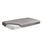 Prześcieradło satynowe z gumką 90/100x190/200 Grafitowe