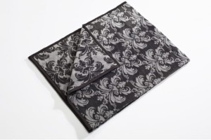 Koc bawełniano akrylowy Moca Design Glamour Silver 150x200