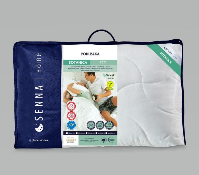 Poduszka Botanica ECO antyalergiczna 40x40 Tencel InterWidex-1