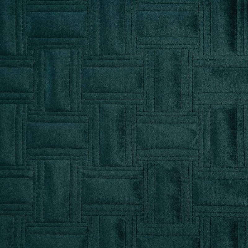Narzuta dekoracyjna 170x210 welwetowa Turkusowa Ciemna Geometryczna Ria 3-3