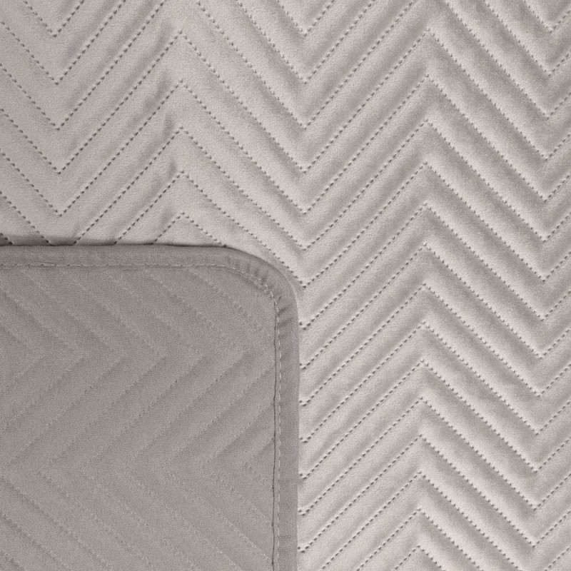 Narzuta dekoracyjna na łóżko 170x210 Popielata Sofia-2