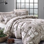 Pościel satyna Tulips 200x220 Tivolyo komplet 6-cz.