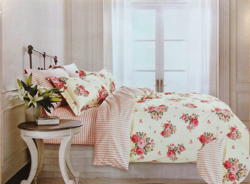 Pościel satynowa dwustronna 200x220 CW-158 Premium Angela