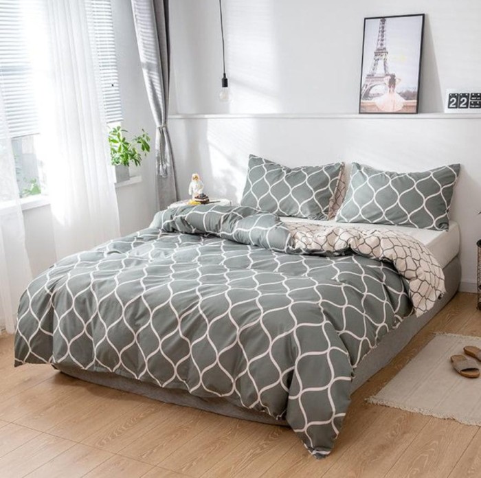 POŚCIEL DWUSTRONNA MAROKAŃSKA KONICZYNA 160X200 4 CZĘŚCI PRZEŚCIERADŁO