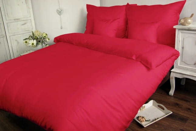 Pościel satynowa jednobarwna 160x200 Carmen koral