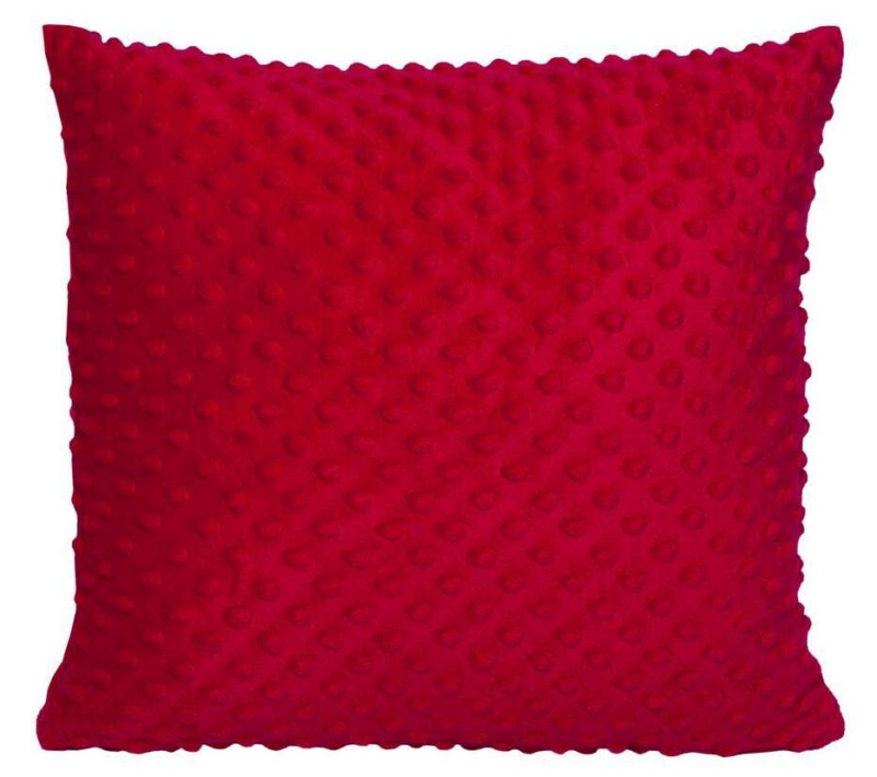 Poszewka dekoracyjna 40x40 Czerwona Minky