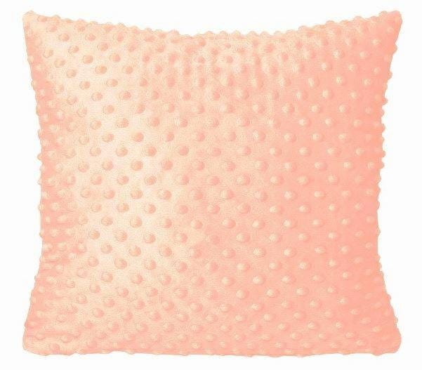 Poszewka dekoracyjna 40x40 Brzoskwiniowa Minky