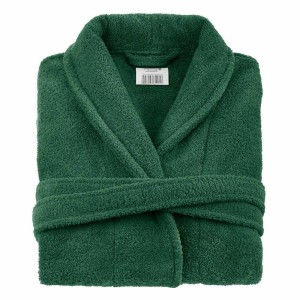 Szlafrok S/M Bawełniany Zielony Butelkowy Frotte Prestiż Hotelowy 1.jpg