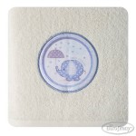 Ręcznik dziecięcy 50x90 Kremowy Niebieski Słonik Baby