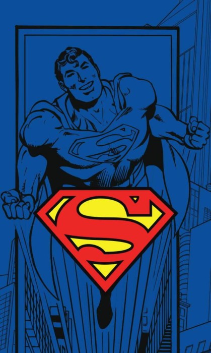 Ręczniczek do przedszkola 30x50 Dziecięcy Bawełniany Niebieski do Rąk Superman.jpg