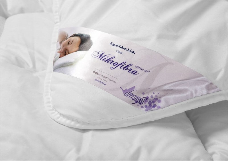 Kołdra antyalergiczna 155x200 Mikrofibra letnia 600g biała AMZ-2