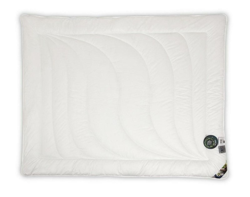 26743Kołdra antyalergiczna 155x200 BioPercal całoroczna 1120g biała delikatny perkal 100% bawełna AMZ-1