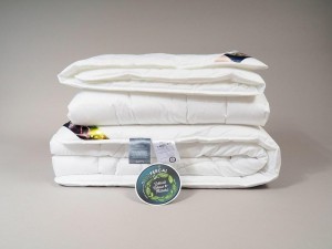26743Kołdra antyalergiczna 155x200 BioPercal całoroczna 1120g biała delikatny perkal 100% bawełna AMZ-3