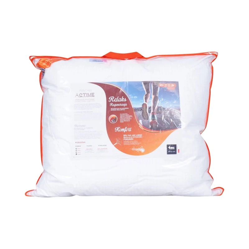 26750Poduszka antyalergiczna 50x60 Antystres gładka 450g biała AMZ-5