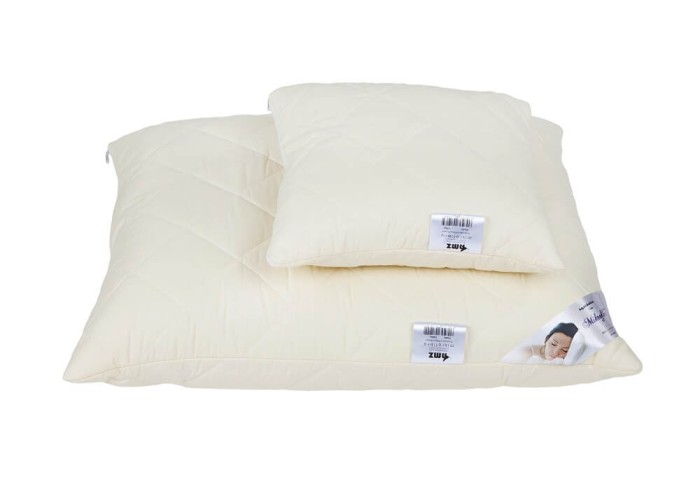 26769Poduszka antyalergiczna 70x80 Mikrofibra pikowana 1000g kremowa AMZ-1