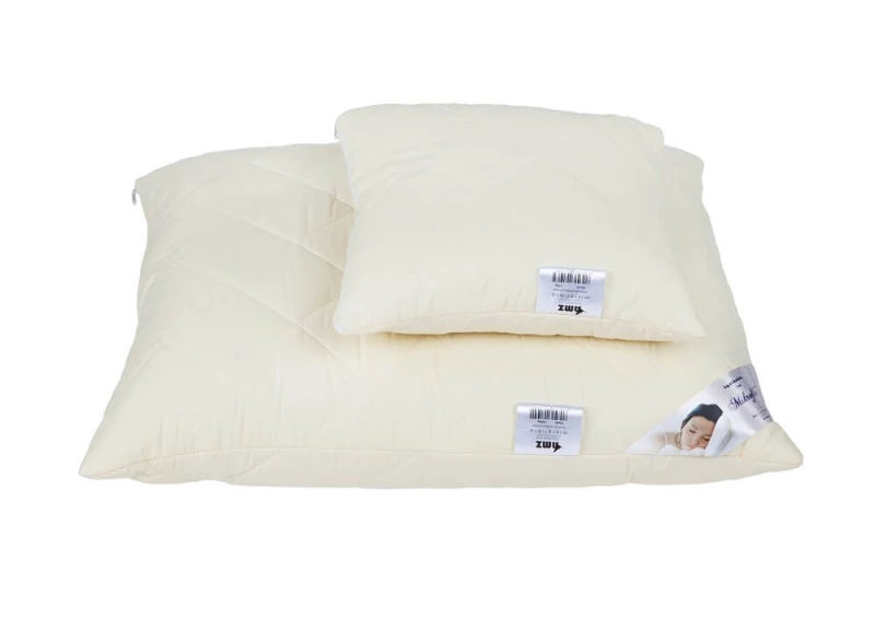 26769Poduszka antyalergiczna 70x80 Mikrofibra pikowana 1000g kremowa AMZ-1