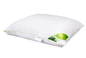Poduszka antyalergiczna 70x80 Bamboo pikowana 1000 g biała AMZ z zamkiem-1