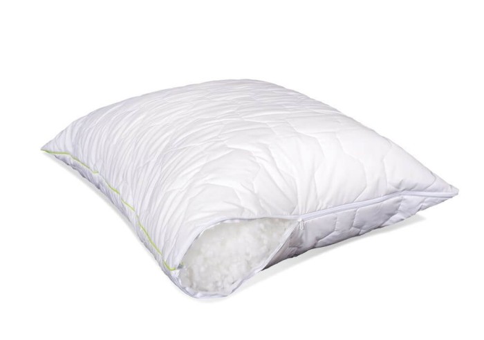 Poduszka antyalergiczna 50x60 Bamboo pikowana 450 g biała AMZ z zamkiem-2