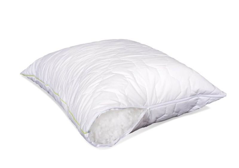 Poduszka antyalergiczna 50x70 Bamboo pikowana 550 g biała AMZ z zamkiem-2