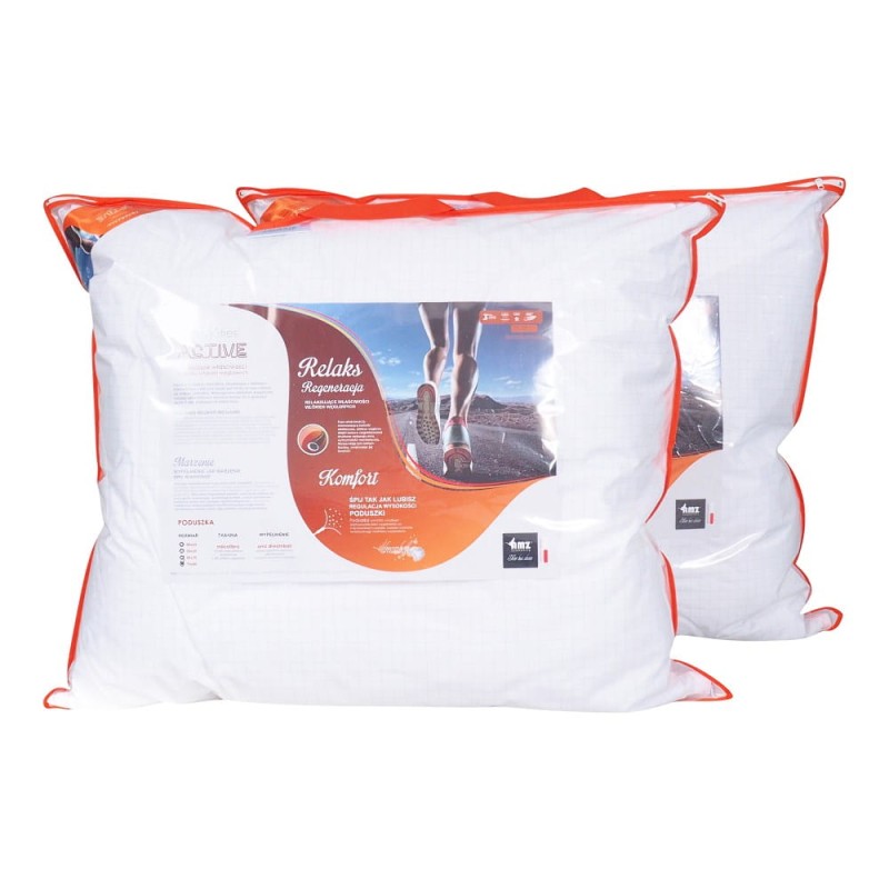 26790Poduszka antyalergiczna 40x60 Antystres gładka 250g biała AMZ-8