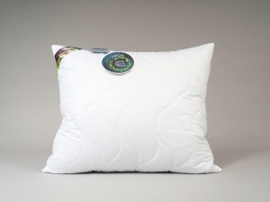 26801Poduszka antyalergiczna 40x40 BioPercal 250g biała termo delikatny perkal 100% bio bawełna AMZ-5