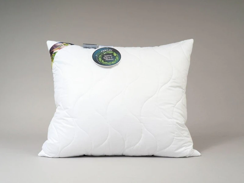 26801Poduszka antyalergiczna 40x40 BioPercal 250g biała termo delikatny perkal 100% bio bawełna AMZ-5