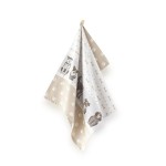 Ścierka do naczyń 50x70 beżowa łapki pieski Aleks