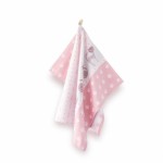 Ścierka do naczyń 50x70 różowa łapki kotki Maru