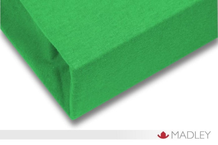 Prześcieradło z gumką jersey 160x200 zielone P08-160