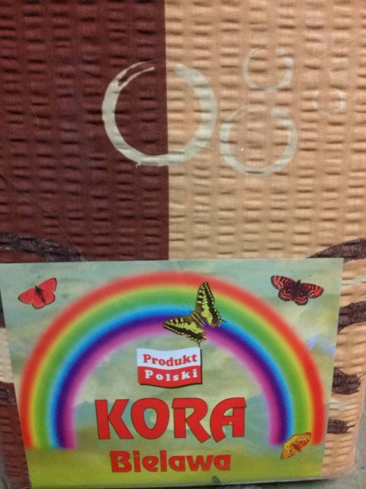 Pościel z kory 160x200 Brązowa Księżyce Kółka 100% bawełna gruba na guziki-2