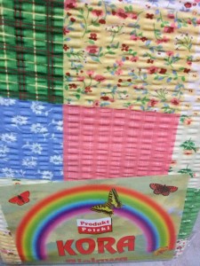 Pościel z kory 160x200 Kolorowa Paczłork 100% bawełna gruba na guziki-2